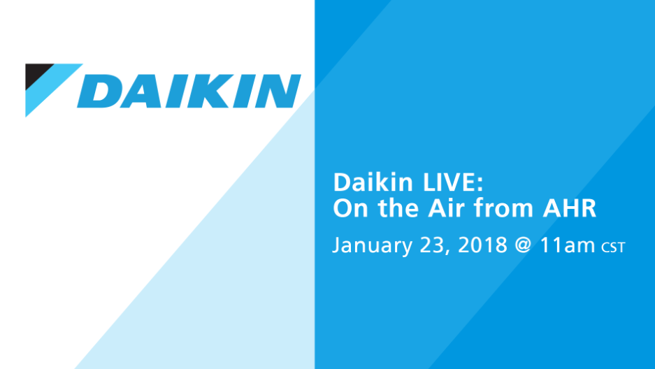 Daikin LIVE: On the Air from AHR 2018